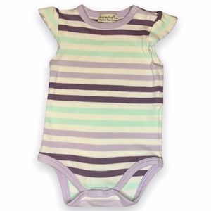 Ultra Soft Flutter Sleeve Pima Cotton Onesie 9-12M